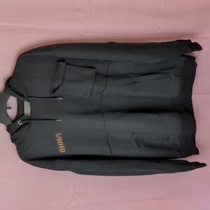 Boohoo Man BHM1 Scuba Utility Pocket Pullover Hoodie in Black size XL